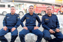 Alexander Carmona, Edwin Ospina y Sebastián Rivera.