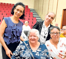 Adriana María Quiceno, Oliva Manchola, Margorth Márquez y Aura Franco.