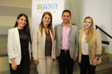 Valeria Sánchez, María Luisa Arbeláez Patiño, Yeison Atehortua y Angélica Ramírez López.