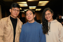 Junior Amaya, Camilo Tobar y Marcela Gómez. Junior Amaya, Camilo Tobar y Marcela Gómez.