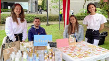 Valeria Marín, Juan Pablo Cardona, Claudia García y Laura Obando.