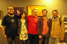 Pedro Rojas, Erika Orozco, Mister Serranovski, Tomás Marín y Jorge Melo. Pedro Rojas, Erika Orozco, Mister Serranovski, Tomás Marín y Jorge Melo.