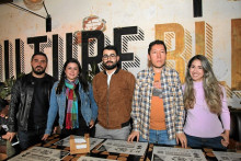Sebastián Pérez, Claudia Henao, Freddy Gaviria, Leonardo Vargas y Karen Cardona. Sebastián Pérez, Claudia Henao, Freddy Gaviria, Leonardo Vargas y Karen Cardona.