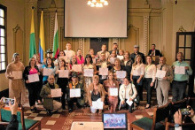Foto| Cortesía| LA PATRIA Grupo de participantes que recibieron la certificación. Foto| Cortesía| LA PATRIA Grupo de participantes que recibieron la certificación.