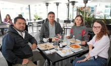 Yensul Manrique, Julián Zuluaga, Sara Ocampo e Isabella Arce.