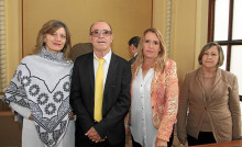 María Emilia Sánchez, Silvio Aristizábal, Luz María Aristizábal y Margot Aristizábal. María Emilia Sánchez, Silvio Aristizábal, Luz María Aristizábal y Margot Aristizábal.