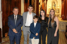 Felipe Venegas, Samuel Venegas, Rafael Jaramillo, María Antonia Venegas y María José Venegas.