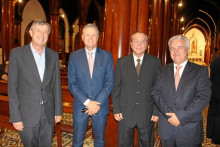 Bernardo Mejía, Luis Emilio Sierra, Felipe Buitrago y Andrés Echeverry.