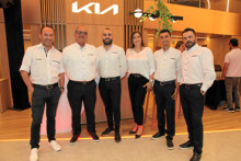 Equipo Comercial Kia Manizales: Juan Sebastián Hoyos, Germán Llano, Tomás Aguirre, Sandra Botero, Andrés Ocampo y Edgar Serna.