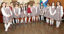 Estudiantes del colegio Perpetuo del Socorro que asistieron al conversatorio. Estudiantes del colegio Perpetuo del Socorro que asistieron al conversatorio.