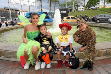 Alexandra Suárez, Isabella Sánchez, María Antonia Posada y Emanuel Suárez.