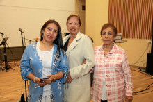 Valentina Arias, Mariela López y Nelly Flórez.