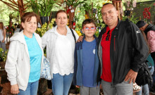 Rosalina González, Nancy Sanabria, Gerónimo Sanabria y Jorge Sanabria.