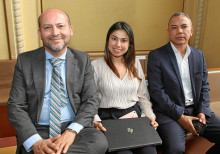 Iván Darío López, Angélica Arenas y Julián Fonseca. Iván Darío López, Angélica Arenas y Julián Fonseca.