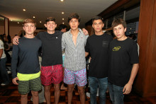 Miguel Gómez, José Miguel Valderrama, Jacobo Aristizábal, Simón Gómez y Lucas Fonseca. Miguel Gómez, José Miguel Valderrama, Jacobo Aristizábal, Simón Gómez y Lucas Fonseca.