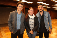 Luis Carlos Castaño, Fanny Pedraza y Jorge Dávila