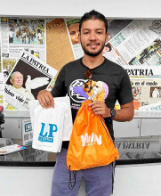 Santiago Marín se enteró del concurso por las redes sociales. “Estuve muy atento para llevarme el premio. Ya activé las notificaciones para que me informen inmediatamente”. Santiago Marín se enteró del concurso por las redes sociales. “Estuve muy atento para llevarme el premio. Ya activé las notificaciones para que me informen inmediatamente”.