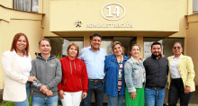 Foto | Argemiro Idárraga | LA PATRIA María Piedad Rendón, Libaniel de Jesús Gómez, Diana Giraldo, Óscar Maldonado, director encargado del Sena; Luz Adriana Buitrago, Diana Lorena Valencia, Fabio Nelson Alzate y Yenny Camargo. Foto | Argemiro Idárraga | LA PATRIA María Piedad Rendón, Libaniel de Jesús Gómez, Diana Giraldo, Óscar Maldonado, director encargado del Sena; Luz Adriana Buitrago, Diana Lorena Valencia, Fabio Nelson Alzate y Yenny Camargo.