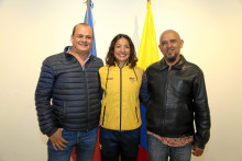 Jorge Mario Giraldo, Stefanía Gómez Hurtado y Rubén Darío Gómez. Jorge Mario Giraldo, Stefanía Gómez Hurtado y Rubén Darío Gómez.