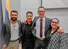 David Maya, Emmanuel Márquez, Darío Arenas y Karent Portilla. David Maya, Emmanuel Márquez, Darío Arenas y Karent Portilla.