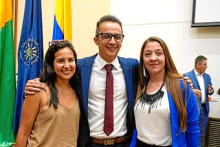 María Alejandra González, Darío Arenas y Alejandra Ramírez.