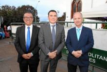 José Fernando Ortega, César Reyes y Juan Carlos Arias. José Fernando Ortega, César Reyes y Juan Carlos Arias.