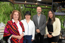 Elvira Escobar De Restrepo, María del Pilar Ordoñez, Juan Carlos Franco y María Ángela Mendoza. Elvira Escobar De Restrepo, María del Pilar Ordoñez, Juan Carlos Franco y María Ángela Mendoza.