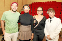 Daniel Olivera, Johana Patiño, Lorena Pineda y Yolanda Osorio.