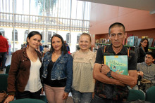 Claudia Jiménez Franco, Beatriz Castro, Elis Del Rosario Cardona y Juan Carlos Salazar. Claudia Jiménez Franco, Beatriz Castro, Elis Del Rosario Cardona y Juan Carlos Salazar.