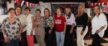 Amparo Castaño, Claudia Hincapié, Elsa María Ramírez, Luz Miriam Echeverri, Mariela Castaño, Isabel Castaño, Luz Estela Castaño, Consuelo Valera y Martha Lucía Bernal.