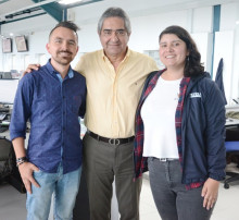 Jonathan Casallas, Jorge Hernán Botero y Margaret Sánchez.