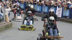 Dos ingenieros son los más rápidos en los carritos de balineras