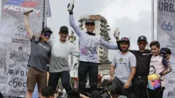 Juan Fernando Vélez y Valentina Roa, los reyes del Down Hill de la Feria