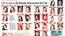 Los rostros de las 26 candidatas en la edición 51 del Reinado Internacional del Café