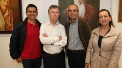 Luis Miguel Alzate, Ramiro Ramírez, Pablo Chaves y Mónica Tabares.