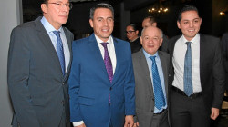 Hernán Penagos Giraldo, Jorge Eduardo Rojas Giraldo, José Fernando Reyes Cuartas y Jorge Andrés Arango, alcalde de Samaná.
