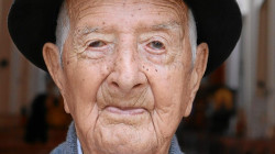 Fotos Rubén Darío López. LA PATRIA Luciano de Jesús Arias Giraldo, de 107 años.