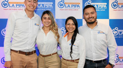 Sebastián Castrillón, Luisa Morales, Liliana Buriticá y Andrés Felipe Cardona, empleados de La Pipa.