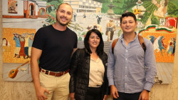 Jhon Freddy Duque, Yamelly González y Jónathan Castaño.