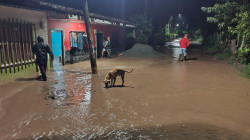 Nueva inundación en Supía (Caldas) debido a las fuertes lluvias de este domingo
