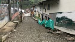 Dejaron inconclusa la pavimentación de calle en Aranzazu