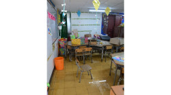 Estudiantes de la I.E. Estambul de Manizales se van a casa por inundación en los salones