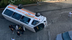 Colectivo de Gran Caldas se volcó en el barrio El Campín (Manizales)