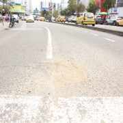Taparon el hueco frente al Hospital Infantil, en Manizales