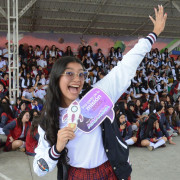 Alba, estudiante del colegio Santa Luisa de Marillac, se sube al sueño de ir a la NASA